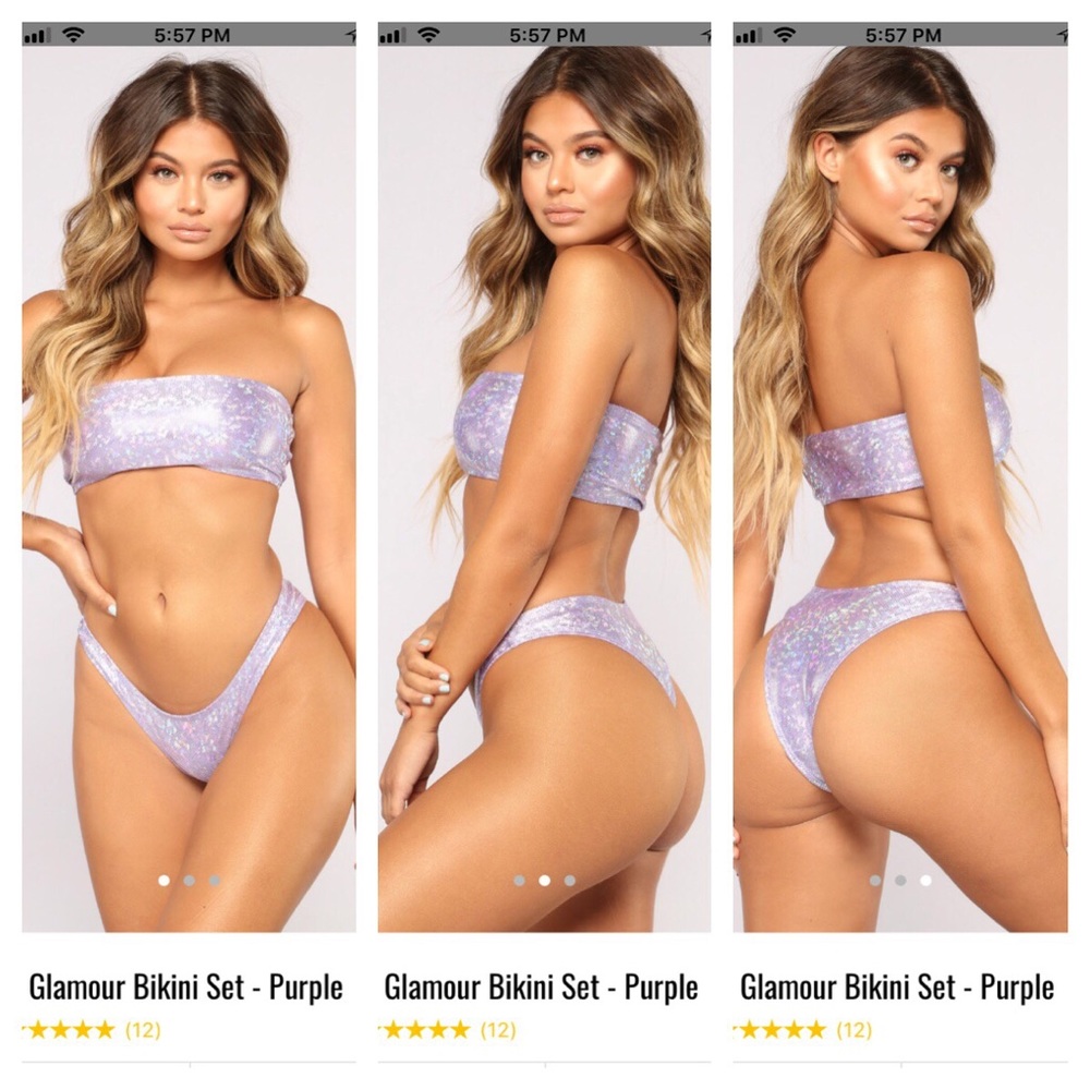 NWT Dippin Daisies Fashion Nova 2 pc bikini